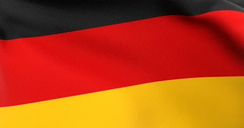Flag of Germany Waving 3D Animation Close up, 4K UHD 60 FPS Stock Footage 162186614