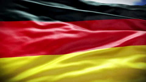 Flag of Germany. Waving Germany Flag, background. National Germany Flag Stock Footage 237600345