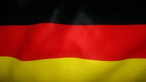 Flag of Germany waving in the wind Stock-Footage 125885579