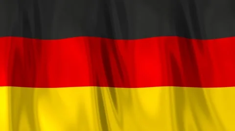 Flag of Germany waving in the wind. Seamless looping. 3d generated. Stock Footage 49087178