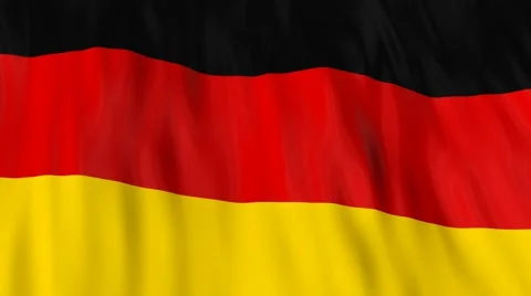Flag of Germany waving in the wind. Seamless looping. 3d generated. Stock Footage 49089946