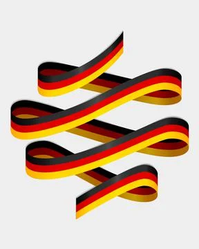The flag of Germany wavy abstract background. Vector illustration Stock Illustration