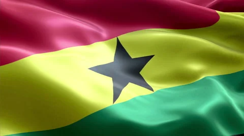 Flag Ghana Video stock 47743368