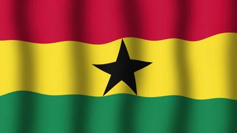 Flag of Ghana Vidéo 175654200