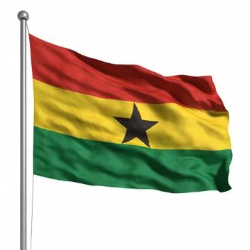 Flag of ghana Stock Illustration