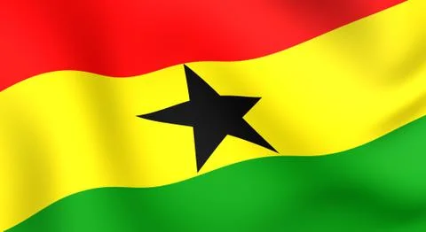 Flag of ghana Stock Illustration