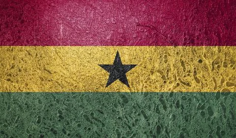 Flag of Ghana Illustrazione stock