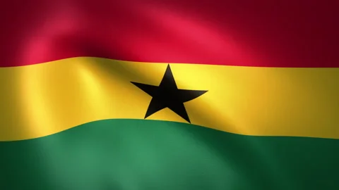 Flag of Ghana Waving in the Wind (LOOP) Stock-Footage 161837925