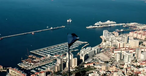 Flag of Gibraltar Stock Footage 142512458