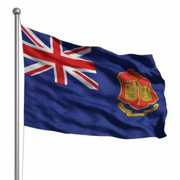 Flag of gibraltar Stock Illustration