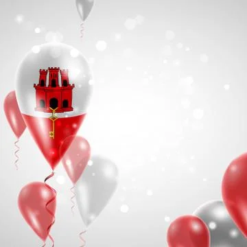 Flag of Gibraltar Stock Illustration