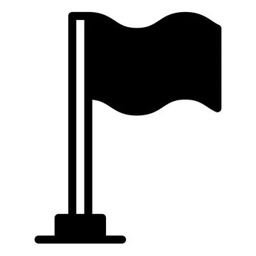 Flag glyph icon vector illustration isolated on white background 스톡 일러스트