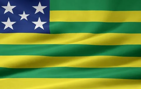 Flag of Goias Stock Illustration