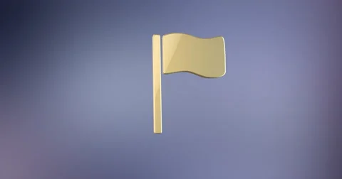Flag Gold Video stock 67265773