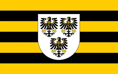 Flag of the Goldap district Illustrazione stock