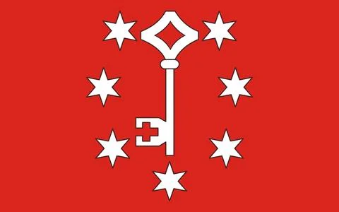 Flag of the Gozhovsky District Stock Illustration