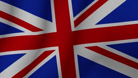 The flag of Great Britain. The evolving 3d national flag of Great Britain. 1080p Stock-Footage 271620081