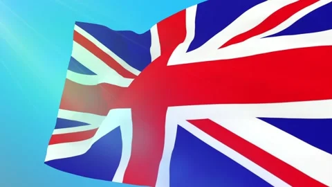 Flag of Great Britain Stock Footage 91623342