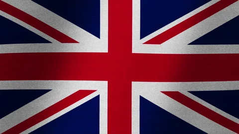 Flag of the Great Britain. Slow flutter of the canvas. Fluctuation of the fabric 스톡 동영상 145166000