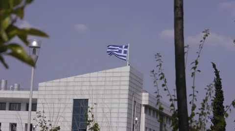 Flag of Greece 1 Vídeos de archivo 11375865