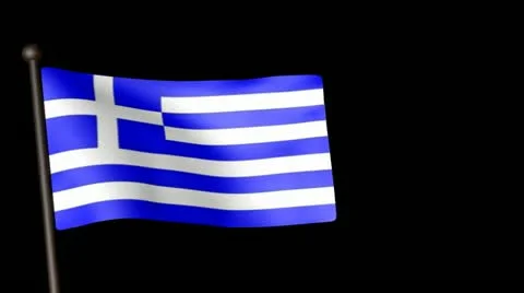 Flag Greece 25fps Stock Footage 12653332