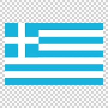 Flag of Greece on checkered background. Stock Illustration