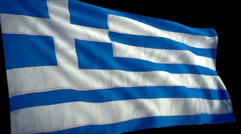 Flag Greece Stock Footage 37663887