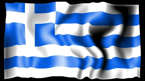Flag of Greece Stock Footage 46444210
