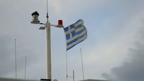Flag of Greece Stock Footage 80518428