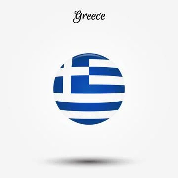 Flag of Greece icon Stock Illustration