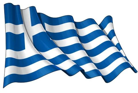 Flag of Greece Stock Illustration