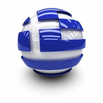 Flag of greece Illustrazione stock