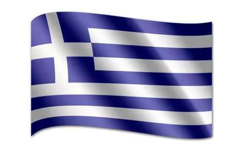 Flag of greece Illustrazione stock