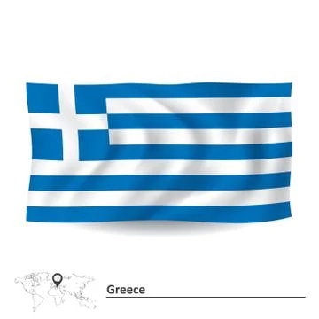 Flag of Greece Stock Illustration