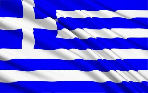 Flag of Greece Stock Illustration