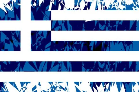 Flag of Greece. Stock Illustration