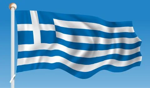 Flag of Greece Stock Illustration