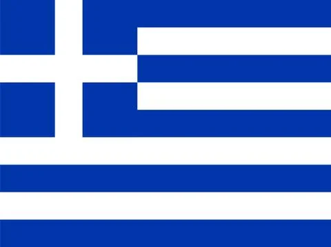 Flag of Greece, vector illustration. Stock Illustration