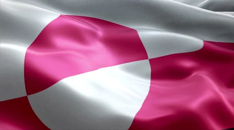 Flag Greenland Video stock 47743983