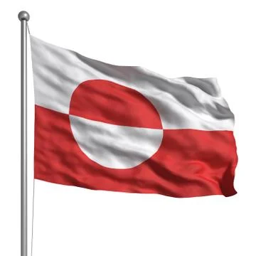 Flag of greenland Stock Illustration