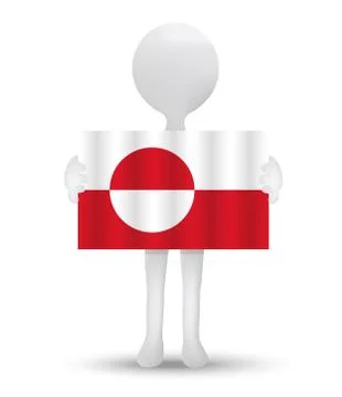 Flag of Greenland Stock Illustration