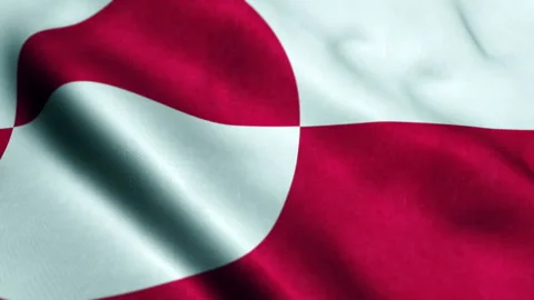 Flag of Greenland - Seamless Looping Stock Footage 221451699