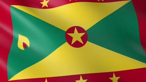 Flag of Grenada Video stock 151299660