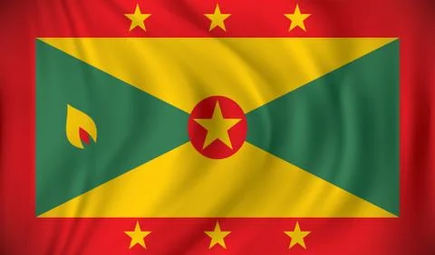 Flag of Grenada Stock Illustration