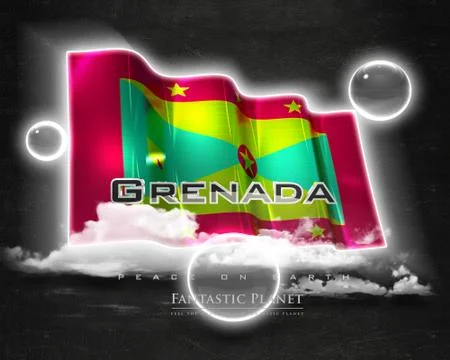 Flag Grenada quality designer flag Stock Illustration