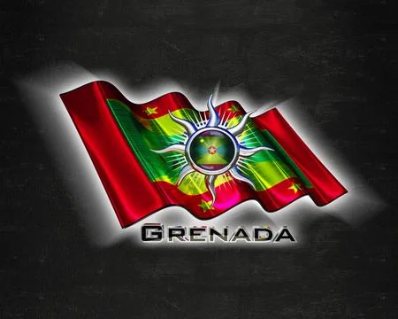 Flag Grenada quality designer flag Stock Illustration