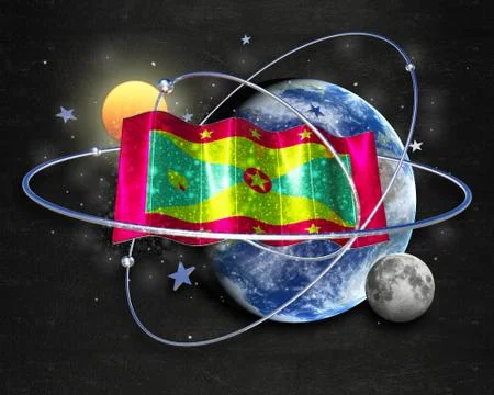 Flag Grenada quality designer flag Stock Illustration