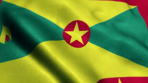 Flag of Grenada - Seamless Looping Video stock 221451716