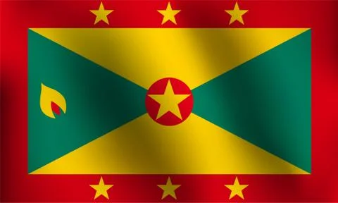 Flag of Grenada - Vector Illustration Stock Illustration