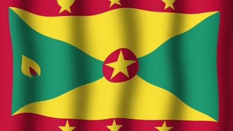 Flag of Grenade Stock Footage 175738723